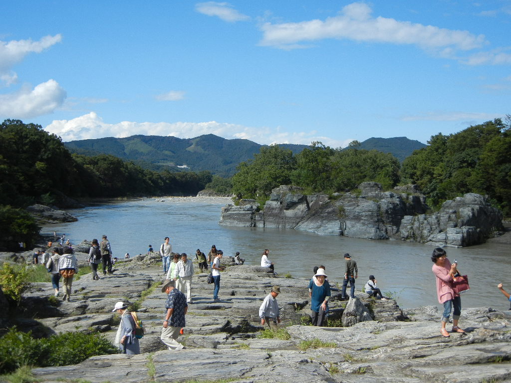 長瀞岩畳の風景