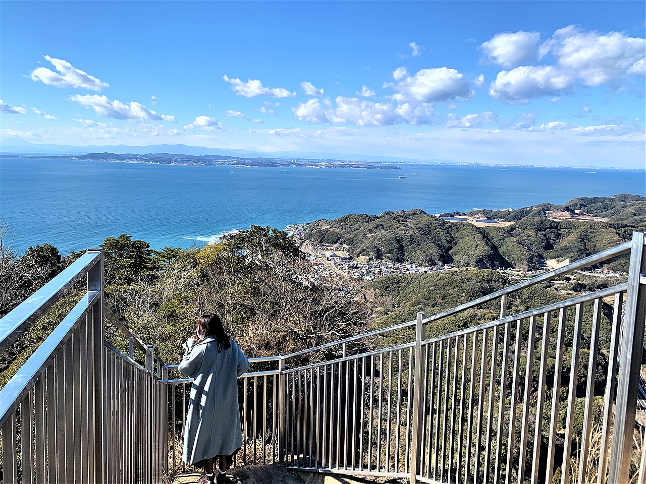鋸山の地獄のぞき展望台