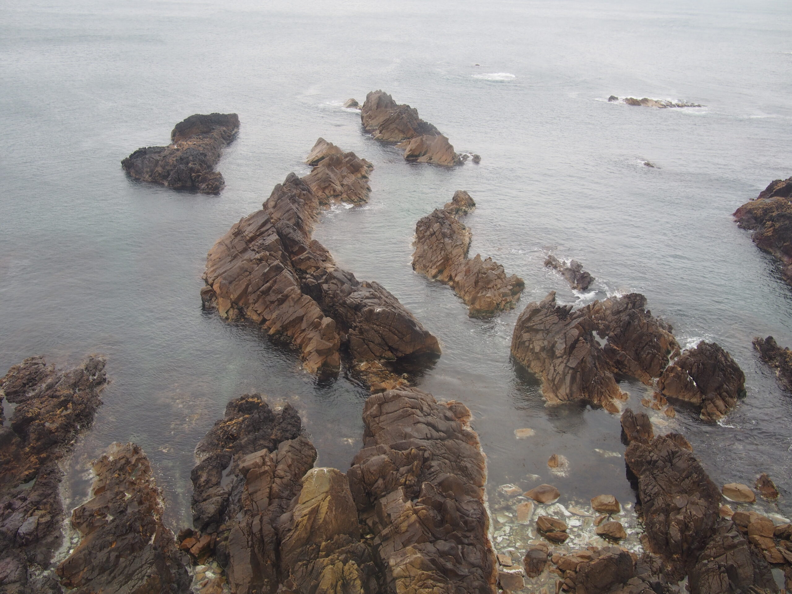 男鹿半島の海岸線