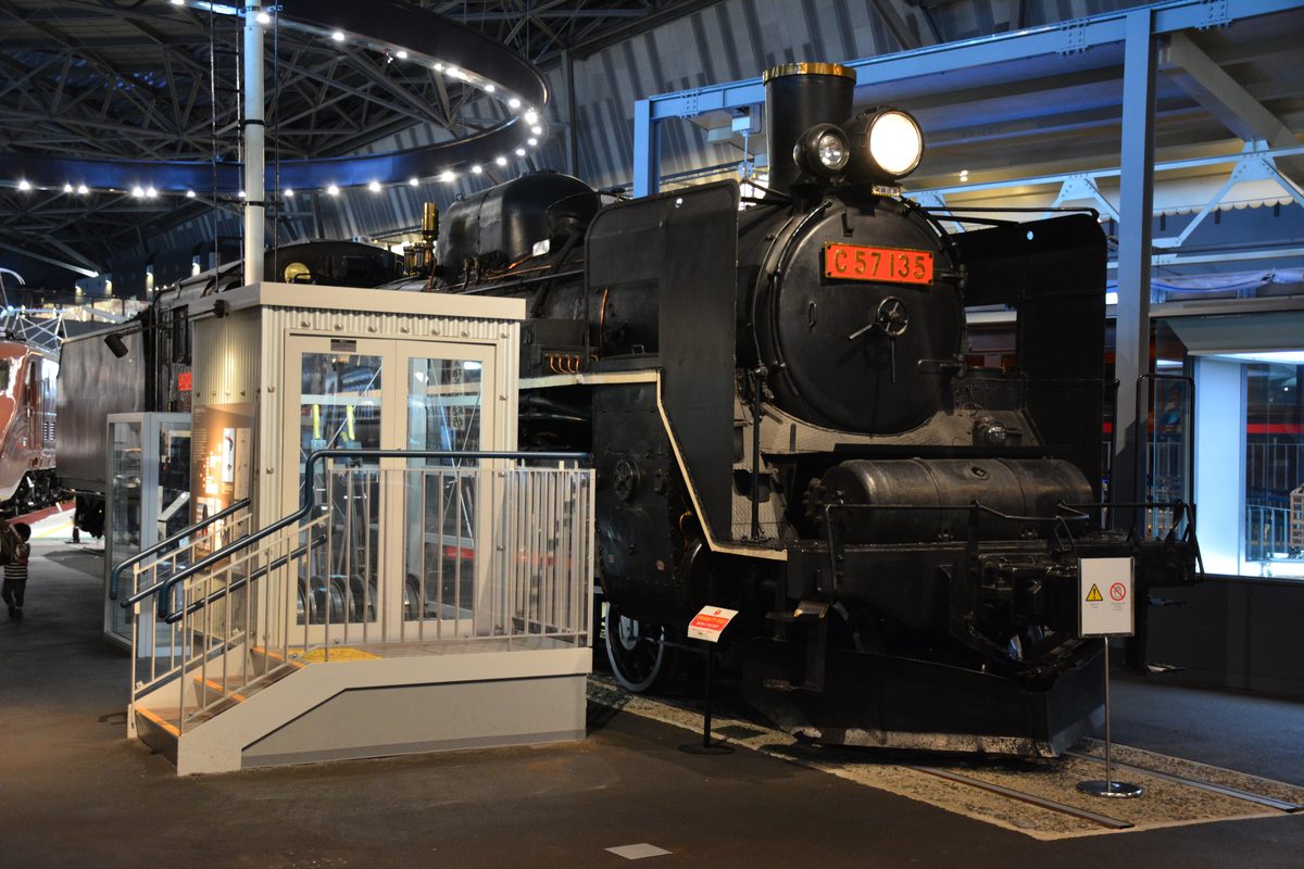 鉄道博物館の館内展示