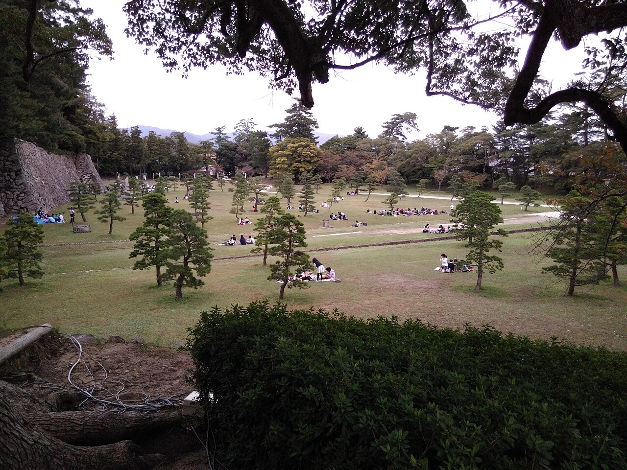 松江城の風景