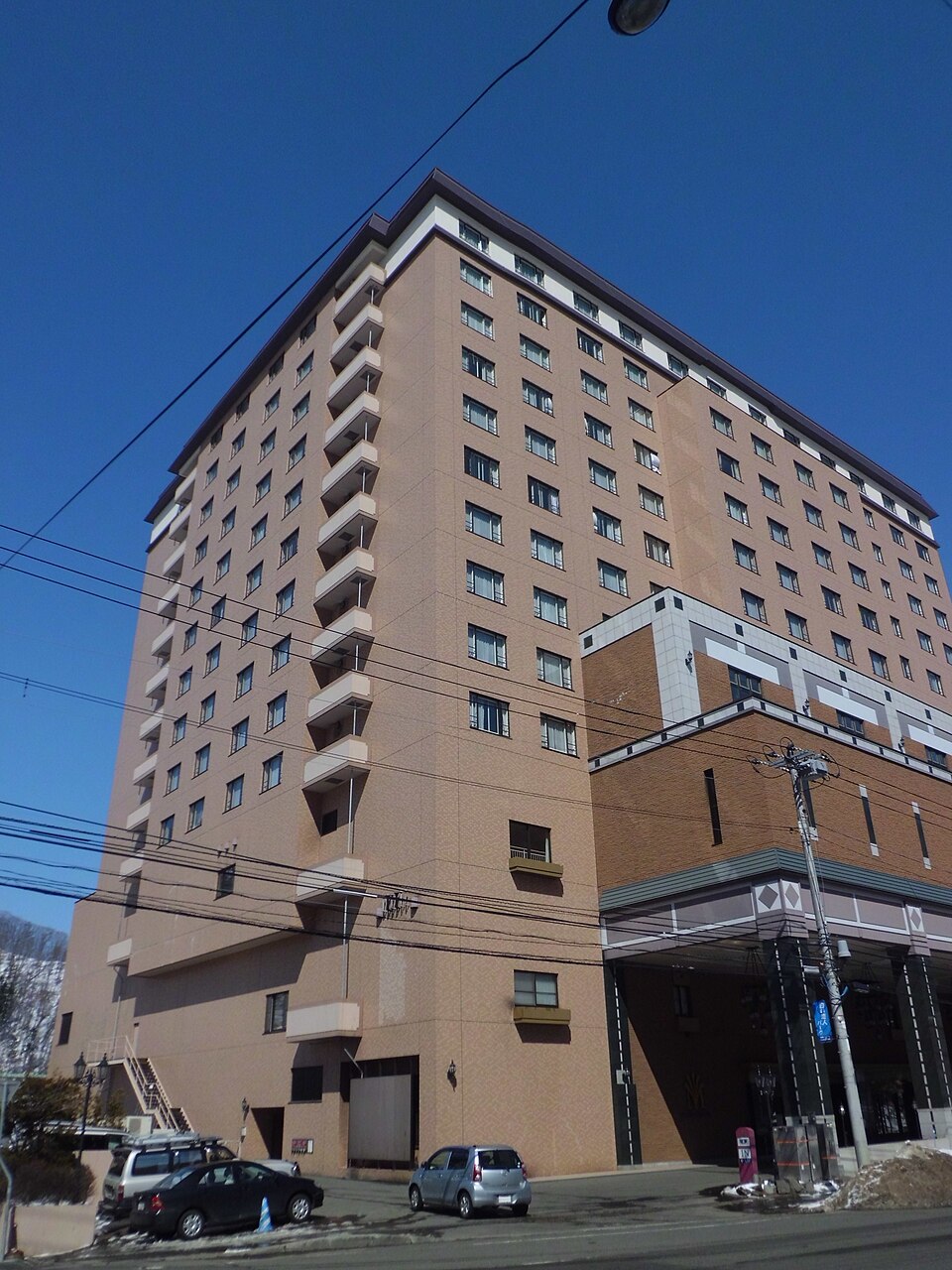 定山渓万世閣ホテルミリオーネの外観