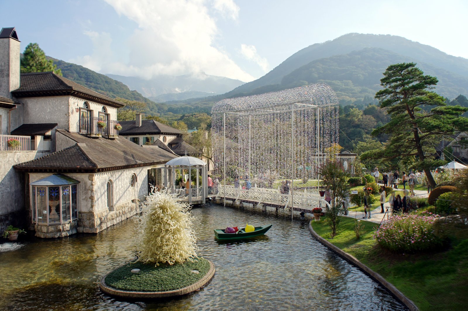 箱根ガラスの森美術館の風景