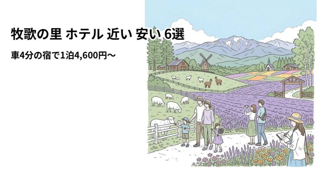 牧歌の里 ホテル 近い 安い 6選のアイキャッチ画像