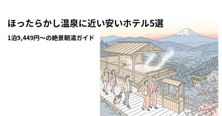 関連: hottarakashi onsen hotel near cheap