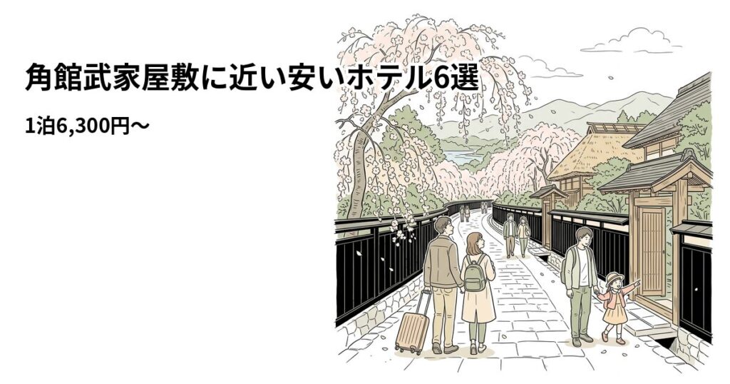 角館武家屋敷周辺の安いホテル
