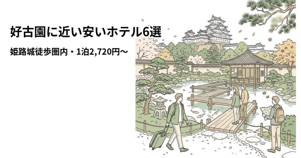 好古園に近い安いホテル6選のアイキャッチ画像