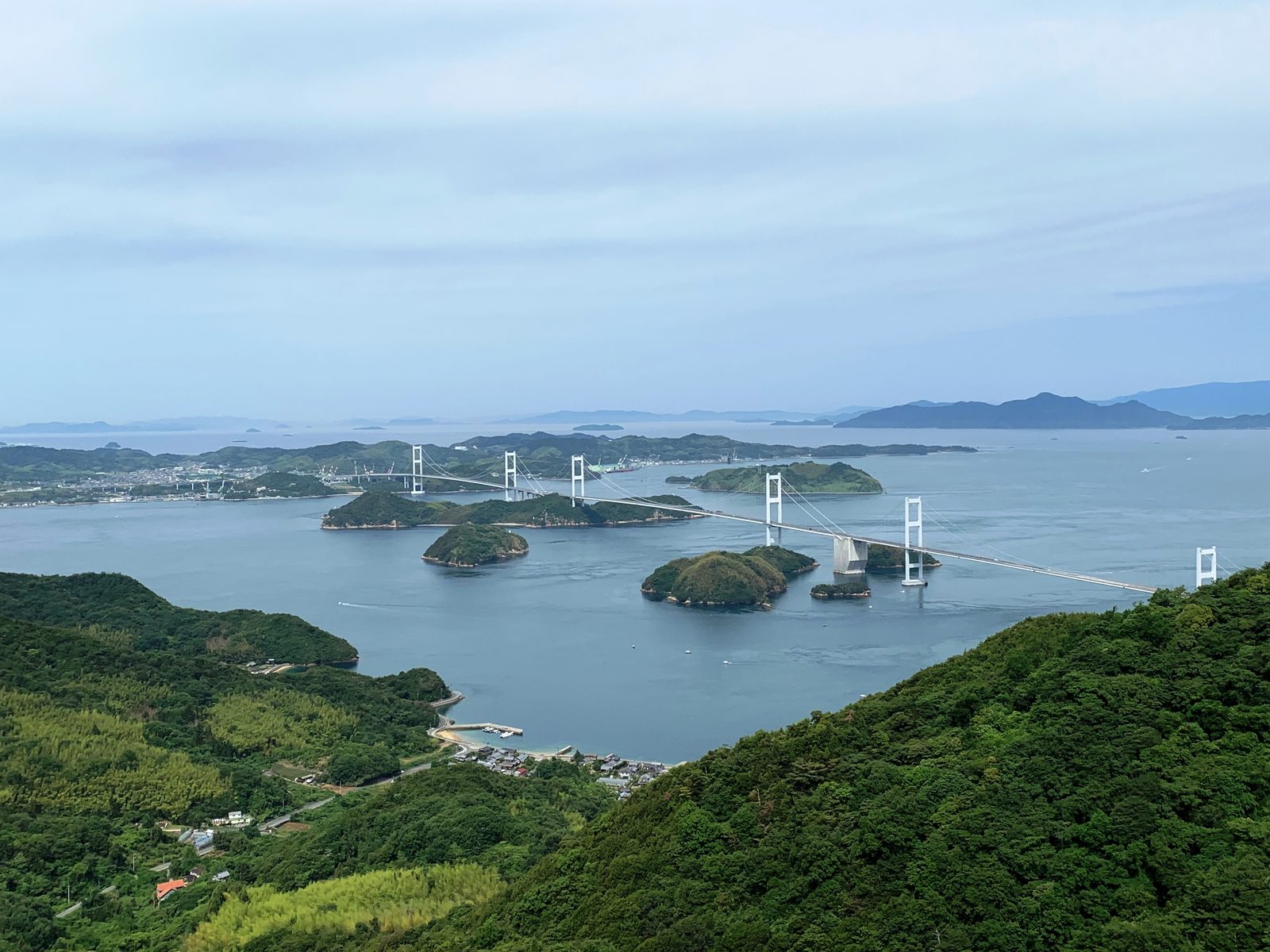 来島海峡大橋（しまなみ海道今治側）の眺望