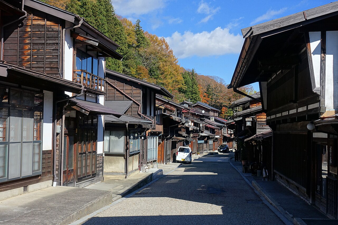 奈良井宿の町並み（北東方向）
