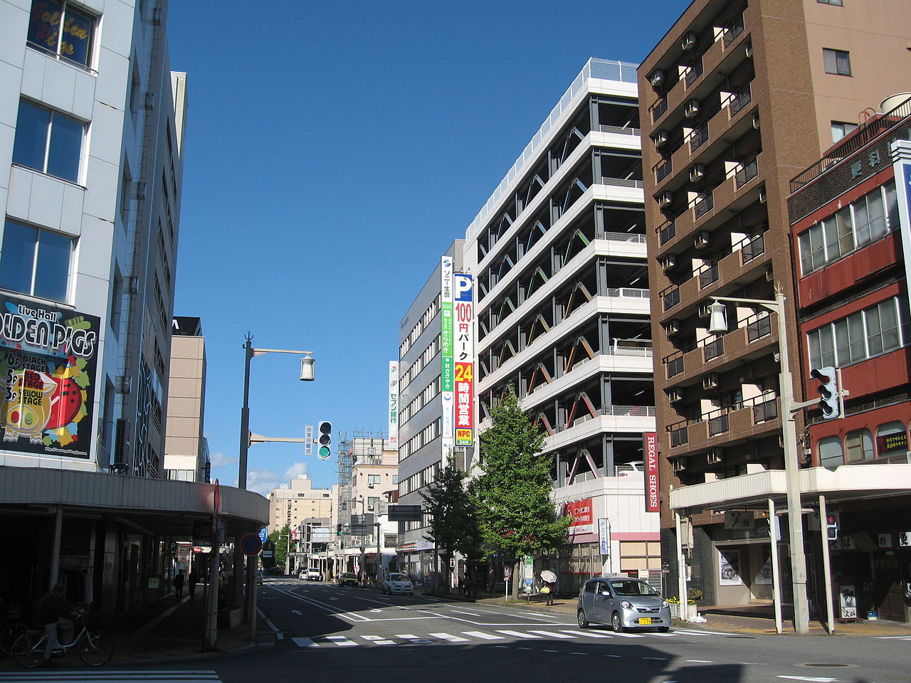 GOLDEN PIGS RED STAGE周辺・新潟市東堀通6番町の街並み