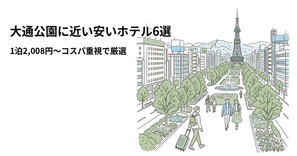 大通公園周辺の安いホテル