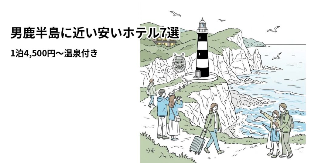 男鹿半島周辺の安いホテル