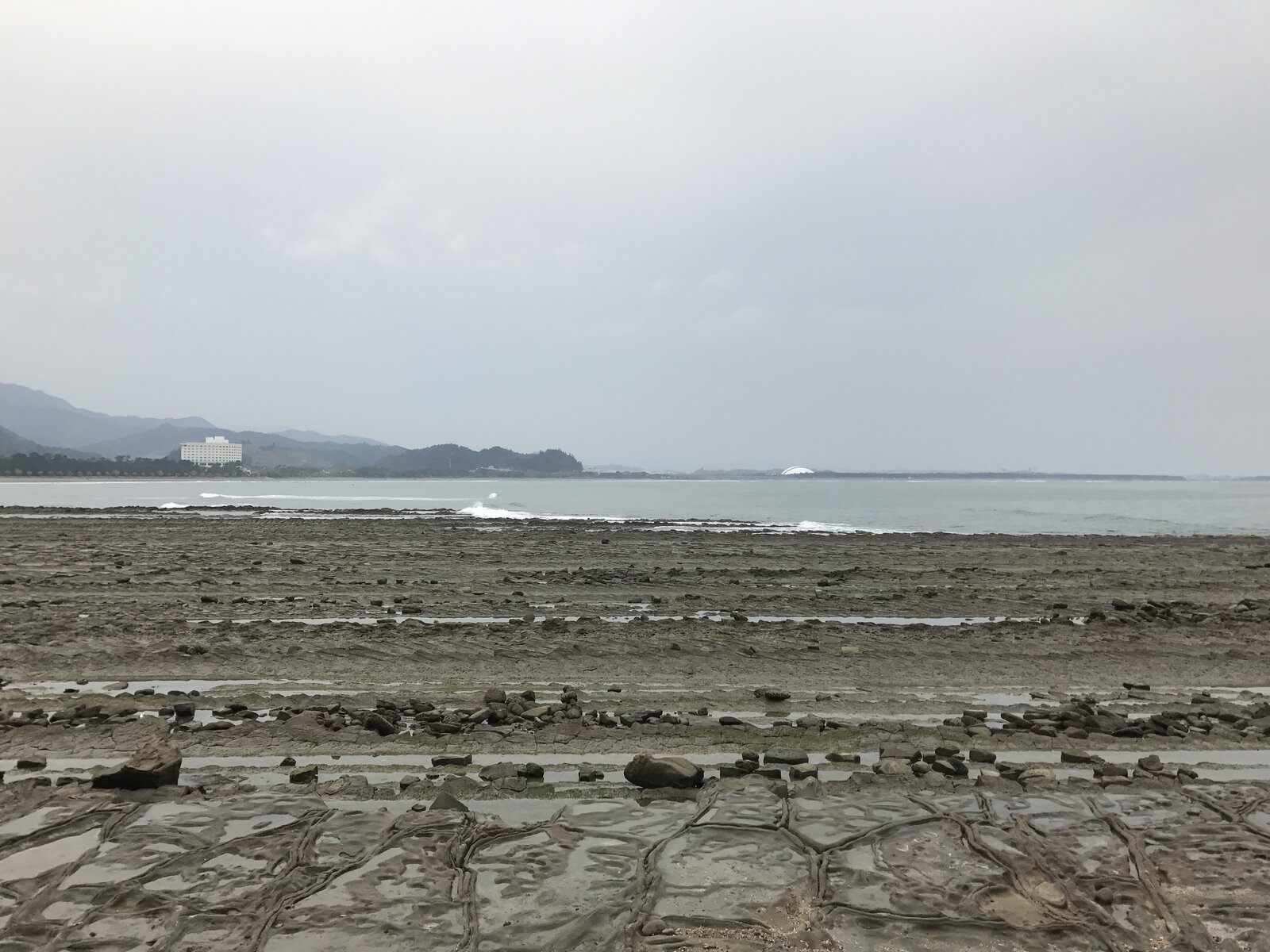 青島の鬼の洗濯板を上から見た景観