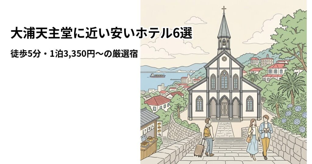 大浦天主堂に近い安いホテル6選のアイキャッチ画像