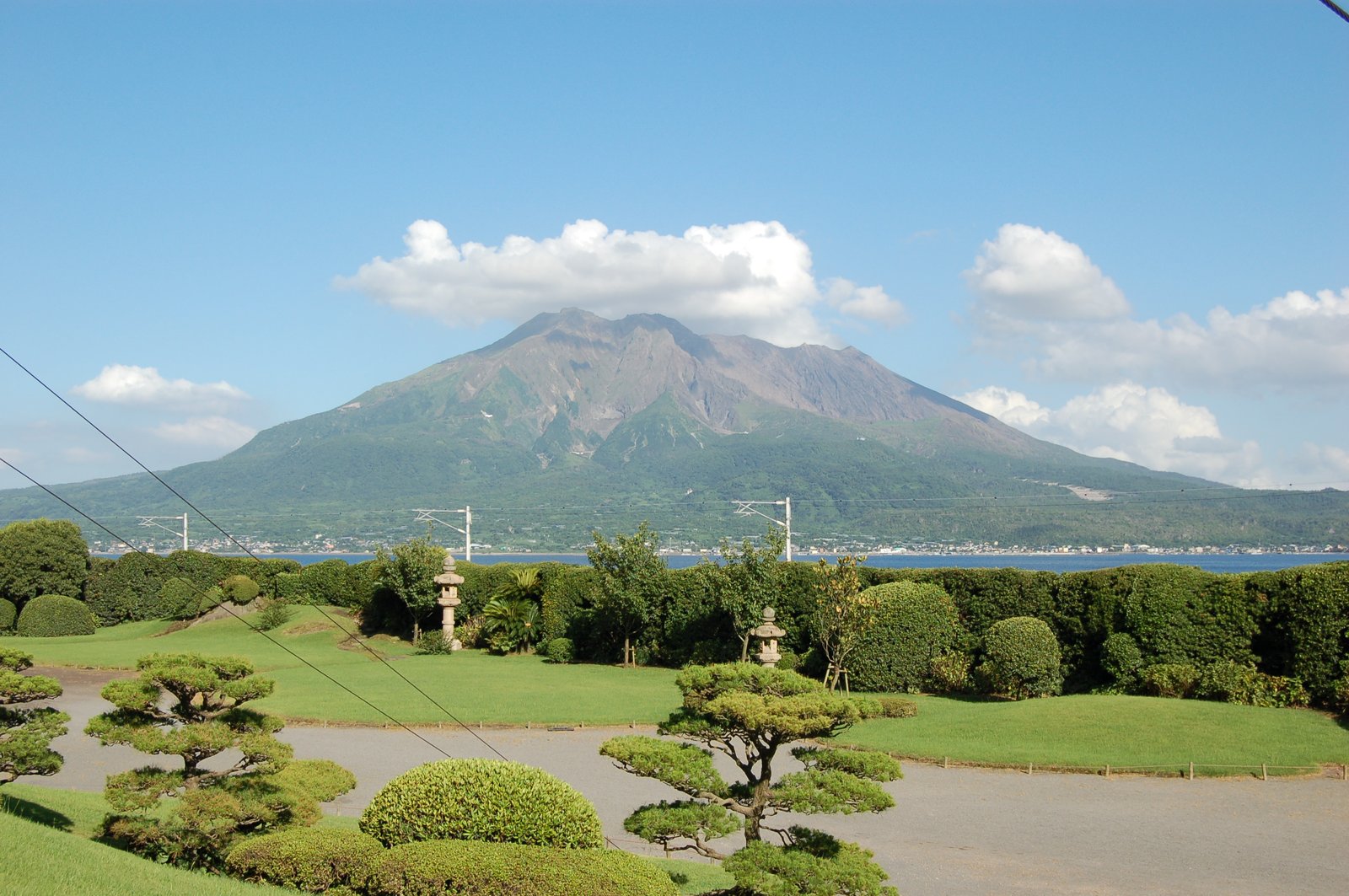 仙巌園から望む桜島