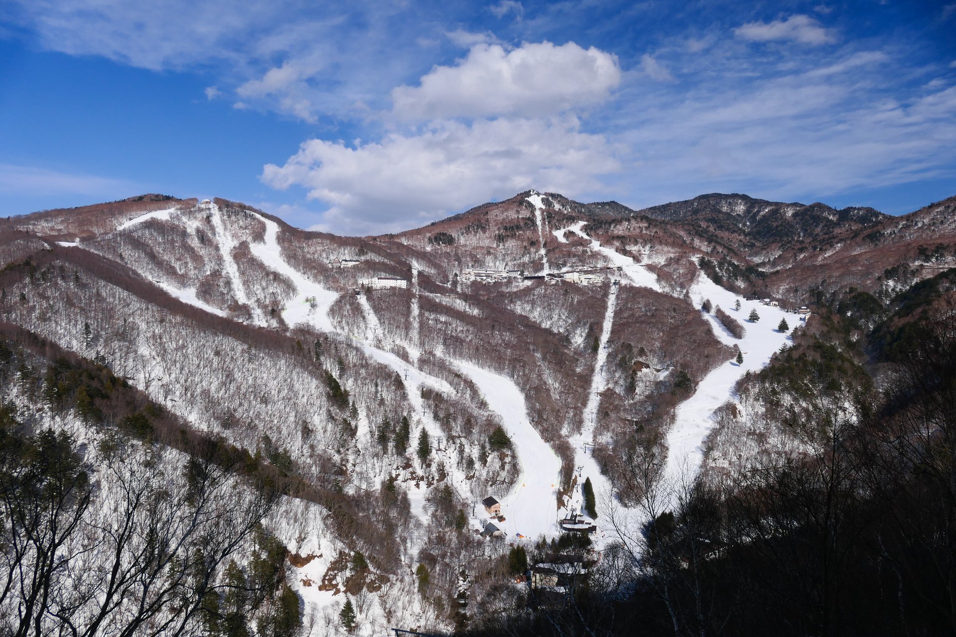 志賀高原西舘山スキー場のゲレンデ