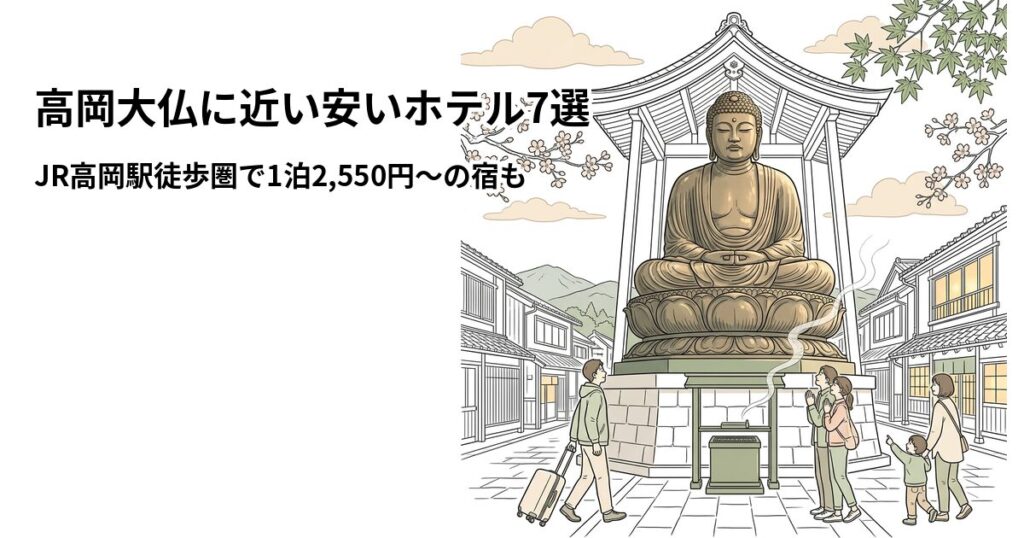 高岡大仏に近い安いホテル7選 周辺のホテル