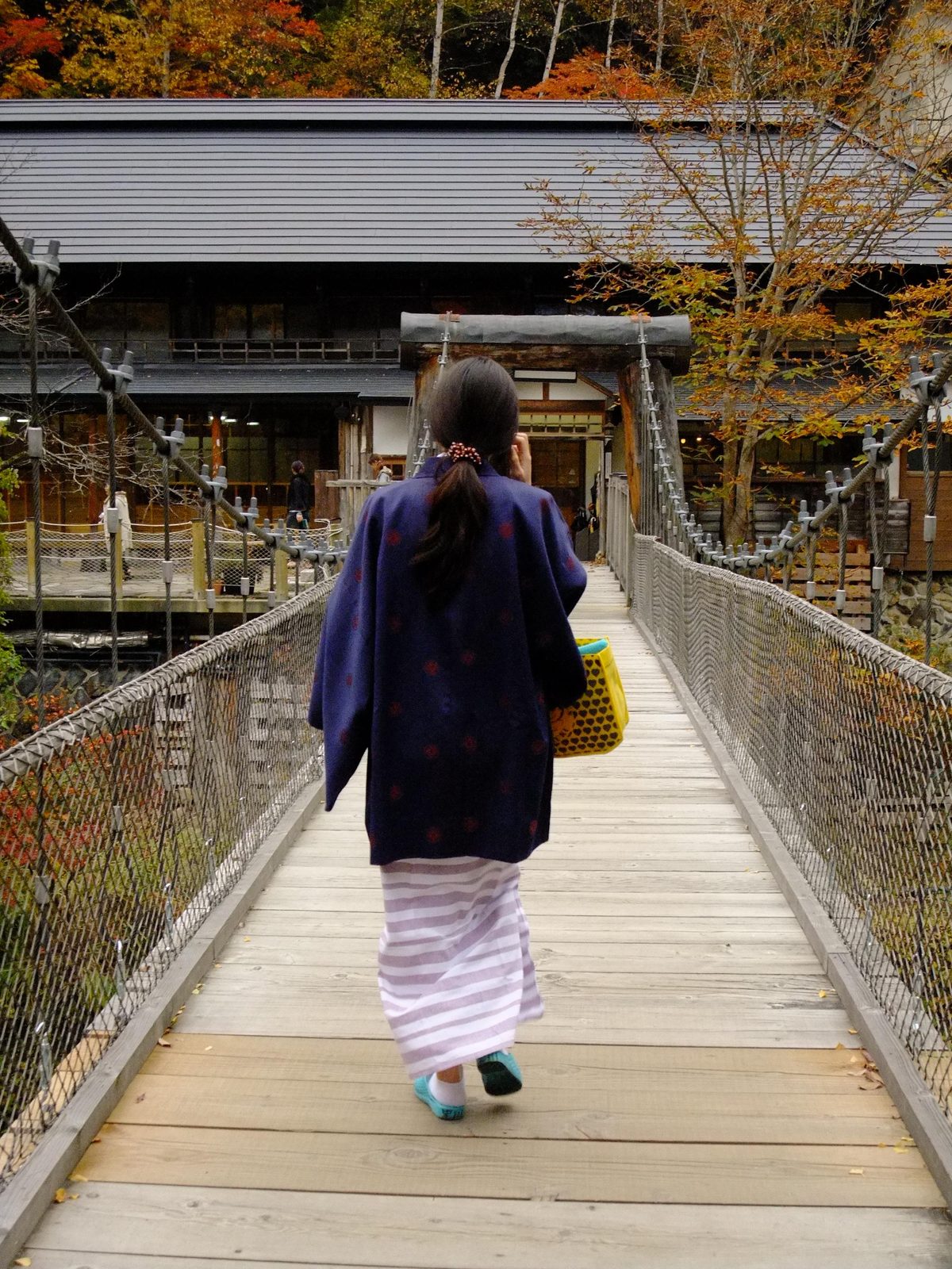 宝川温泉の露天風呂