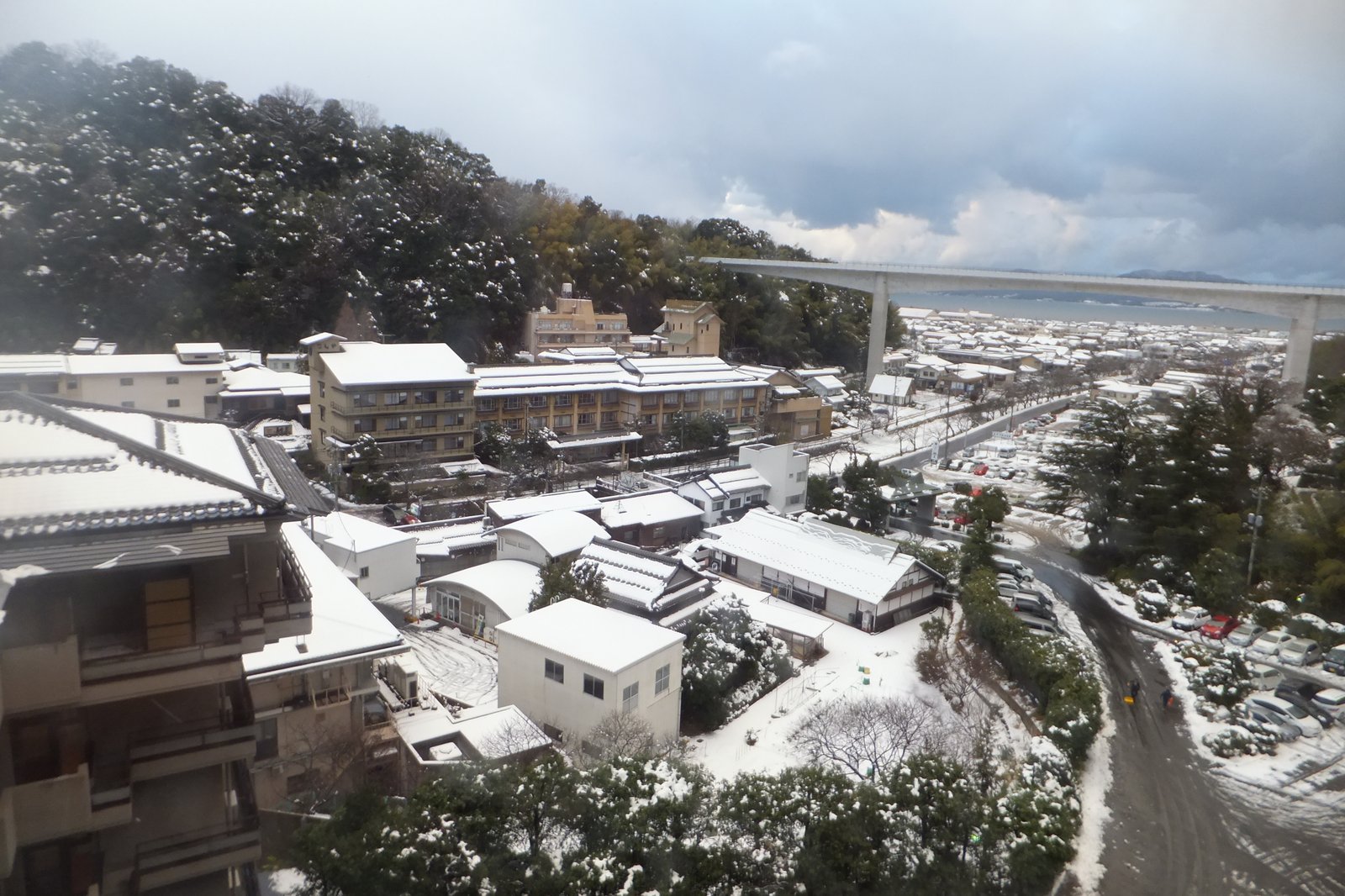 玉造温泉の温泉街風景