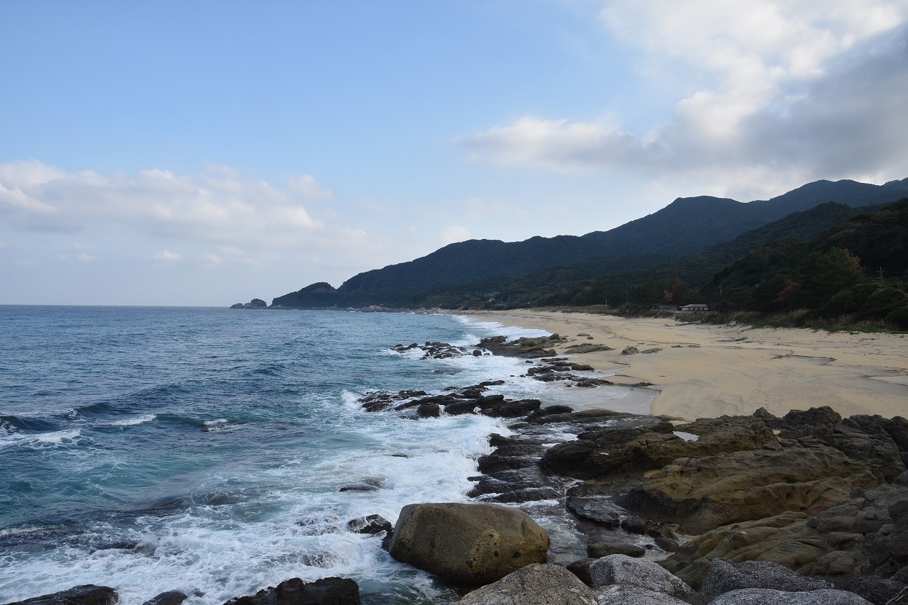 屋久島・永田いなか浜の海岸風景