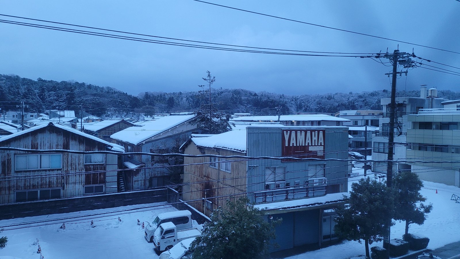 山代温泉の温泉街と古総湯